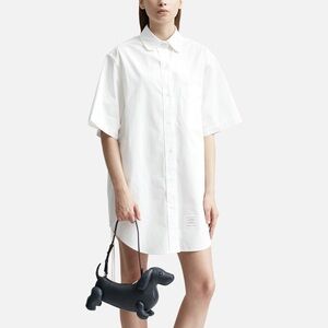 Thom Browne Supersized Gathered Shirt Dress Size 42 / US S